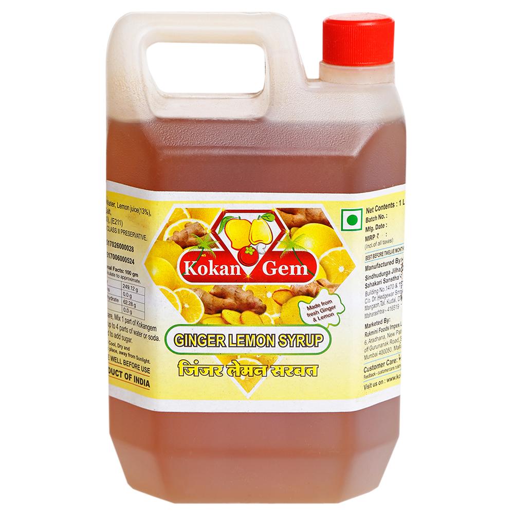 Ginger Lemon Syrup 1ltr